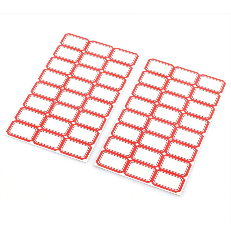 PZRT 12 Sheet / 288pcs Self-Adhesive Label Stickers for Office Supply Laboratory Label Product Classification Stationery Stickers Price Tag Post Writable Blank Sticker 3.9x2.5cm - Image 2